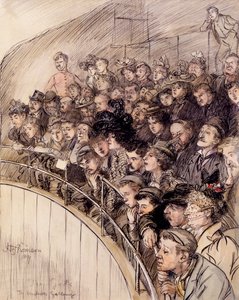 The Gods、The Vaudeville Gallery、1899（紙にインク）
